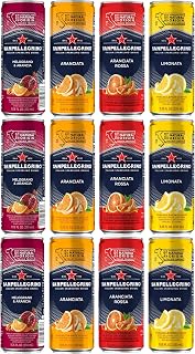 San Pellegrino Sparkling Water Variety- 4 Flavors 12 Pack 3 Cans of Each