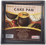 Winco 8" x 8" (Pack of 6) / Square / Black Square & Rectangular
