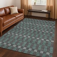 Addison Rugs Chantille ACN2547 Charcoal 5' x 7'6" Indoor/Outdoor, Machine Washable, Easy Clean, Non Shedding, Bedroom, Living Room, Dining Room, Kitchen, Patio Rug
