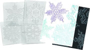 Roylco Snowflake Rubbing Plates for Kids - Set of 6 Authentic Pattern Plates, 7" x 7" - Winter Art Craft Activity for Classrooms, STEM & Sensory Learning, Ages 4+