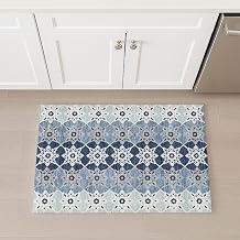 Addison Rugs Chantille ACN2759 Blue 1'8" x 2'6" Indoor/Outdoor, Machine Washable, Easy Clean, Non Shedding, Bedroom, Living Room, Dining Room, Kitchen, Patio Rug