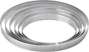 PADERNO World Cuisine 47511-23 Perforated Tart Ring, D 9in x H 7/8in, Gray