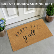 Main Event Happy Fall Y'all Doormat, Coir Fiber, 30 x 17 Inches