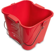 San Jamar 8 Quarts / Red / 1 Pails