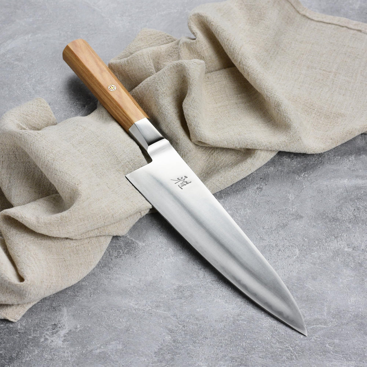 Koya 8-inch Chef's Knife by MIYABI – 8", FC61 Steel, Brown, Model 1026929