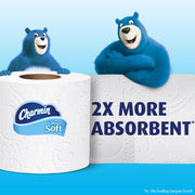 Ultra Soft Wide Bathroom Tissue - 6 Jumbo Rolls 221 Sheets by Charmin – 6 Count (Pack of 1), Paper, white, Pack of 6, Model 6319219
