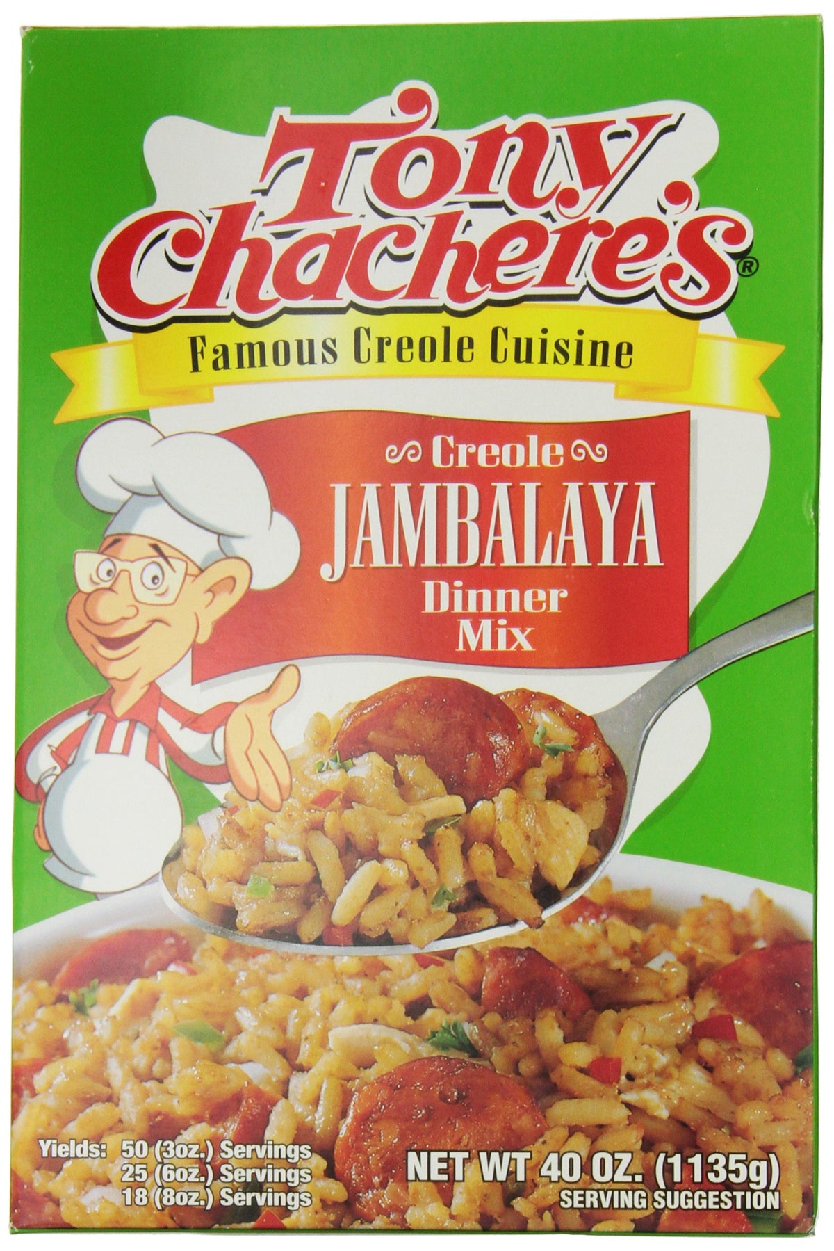 Tony Chachere's Jambalaya / 40 Ounce (Pack of 8) / 8 Cajun Seasoning