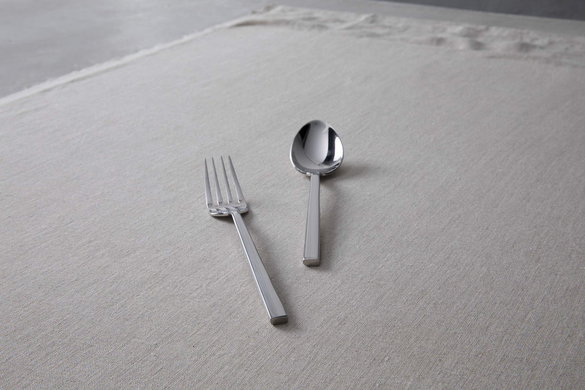 Arezzo 18/10 Stainless Steel Flatware by Fortessa – 2 Piece Serving Set, Stainless Steel, Silver, Model 2PPS-165-05