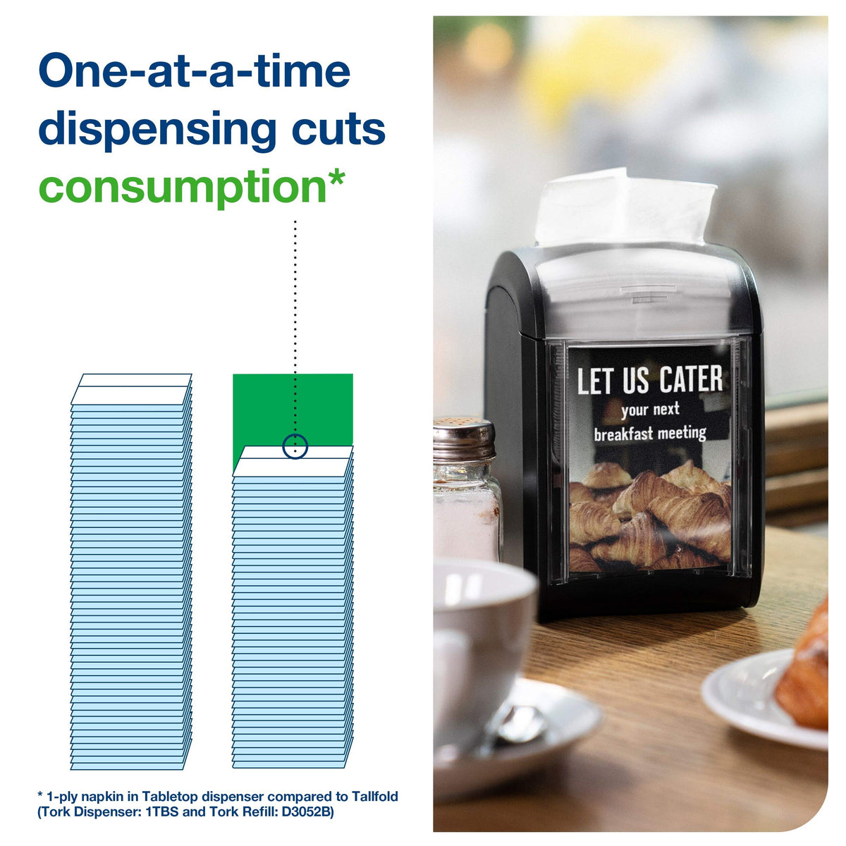 Tork Xpressnap Fit White Dispenser Napkin N14 – 6 x 720 napkins, 800700