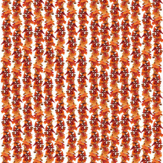 CQURE Artificial Fall Leaf Garland, 76.7 Ft Total Length, Orange Maple