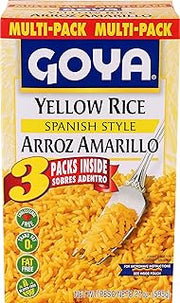 Goya Yellow Rice Mix Multi Pack, Long Grain, Pantry Staple, 21 oz, 2-Pack