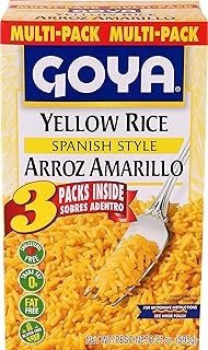 Goya Yellow Rice Mix Multi Pack, Long Grain, Pantry Staple, 21 oz, 2-Pack