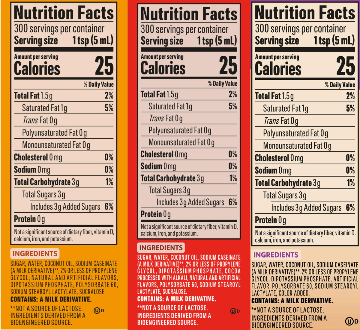 Coffee Mate Pumpkin Spice, Peppermint Mocha, Sweet Original / 50.7 Fl Oz (Pack of 3) / 3 Plant-Based Coffee Creamers