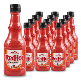 Original Cayenne Pepper Hot Sauce by Frank's RedHot – 12 Fl Oz (Pack of 12), Red, Pack of 12