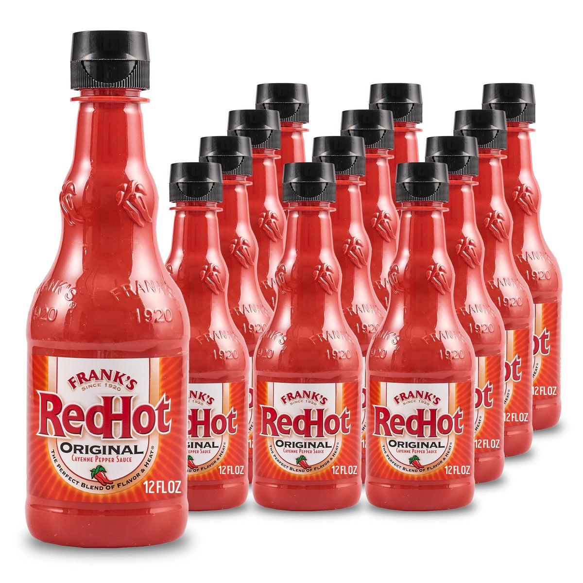 Frank's RedHot 12 Fl Oz (Pack of 12) / Red / 12 Hot Sauce