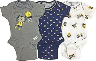 Gerber Baby Boys 3-Pack Onesies Short Sleeve Bodysuits