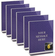 Officemate Upright Vertical Sign Holder, 8.5 x 11 Inches, Clear, Comes in 6PK (23063)
