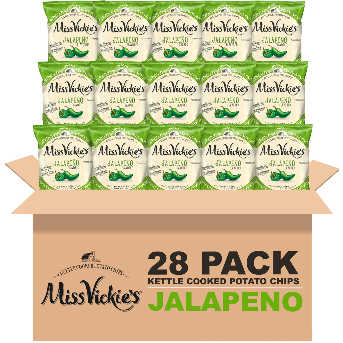 Kettle Cooked Potato Chips by Miss Vickie's – 38.5 Ounce (Pack of 1)
