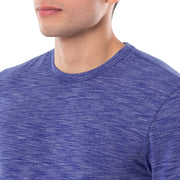 Men's Quick Dry Short Sleeve Tee – Jersey, Navy Blue Heather, Model WRT21890