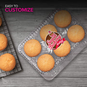 6-Compartment Plastic Cupcake Containers Disposable (240 Count) Clear Container with Connected Dome Lid by Stock Your Home – Jumbo/Large, 8.4 ounces, clear, Model SYH-2336-Case