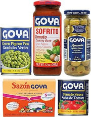 Goya Puerto Rican Pantry Essentials Pack of 5, Sofrito Tomato Cooking Base