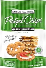 Snack Factory Garlic Pretzel Crisps, 7.2-Ounce Bags (Pack of 12)