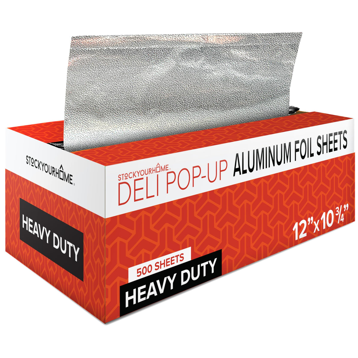 12' Ultra Heavy Duty Pop Up Deli Aluminum Foil by Stock Your Home – 12 Inch, Aluminum, Silver, Pack of 500, Model Stock Your Home 1782