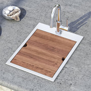 13 x 16 in Wood Cutting Board for RVH8210/RVQ5210 by Ruvati – 15.9"L x 12.8"W, Wood, Mahogany, Model RVA1210
