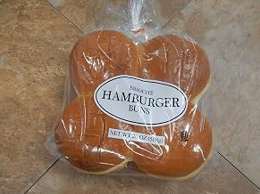 Gonnella Baking Company Sliced Brioche Hamburger Bun, 20 Ounce - 8 per case.