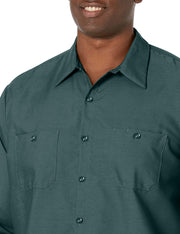 Long Sleeve Industrial Solid Work Shirt Spruce Green 2X-Large - 5 Pack by Red Kap – Spruce Green, Pack of 5, Model SP14