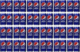 Pepsi Cola Soda 7.5oz Mini Cans 3/8 Packs (24 Cans)