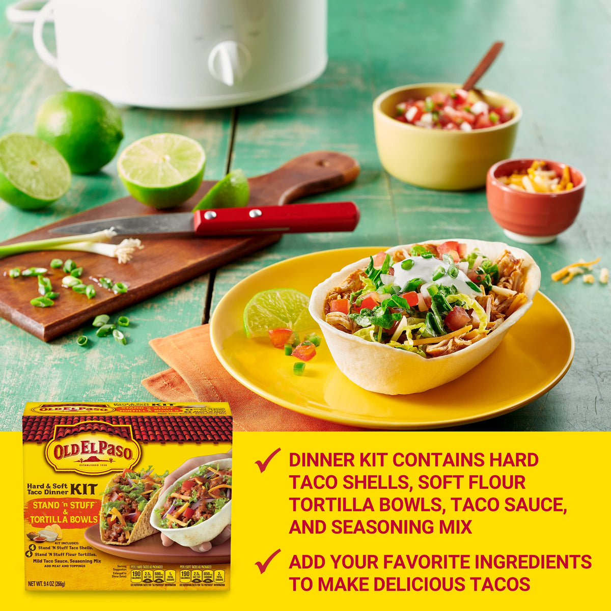Shells and Tortilla Bowls by Old El Paso – 9.4 Ounce (Pack of 1), Model 13647