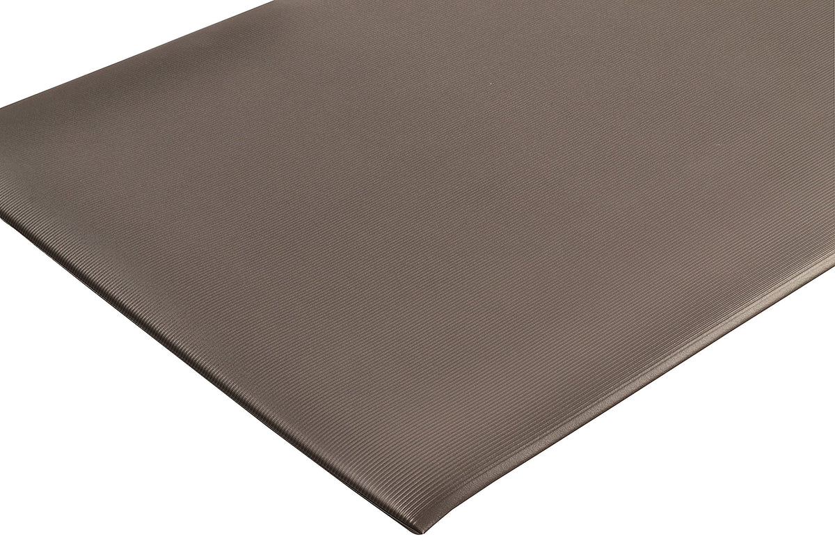 413 Blade Runner™ w/Dyna-Shield® Ribbed Anti-Fatigue Mat by Notrax – 3'W x 6'L x 1/2" Thick, PVC Sponge, Black, Model 413S0036BL