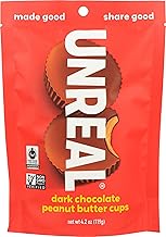 UNREAL Dark Chocolate Peanut Butter Cups, 4.2 oz (Pack of 6)