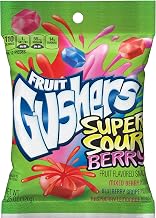 Fruit Gushers Super Sour Berry Fruit Snacks, 34 Ounce -- 6 per case.