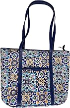 Vera Bradley Small Trimmed Vera (Lisbon Medallion Cool)