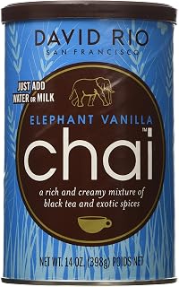 David Rio Elephant Vanilla Chai, 14oz. - 2 canisters