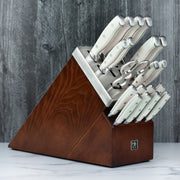 20 Piece Self Sharpening Knife Block Set - Off-White Handles by HENCKELS – Stainless Steel, Off-White Handles, Pack of 20, Model Forged Accent