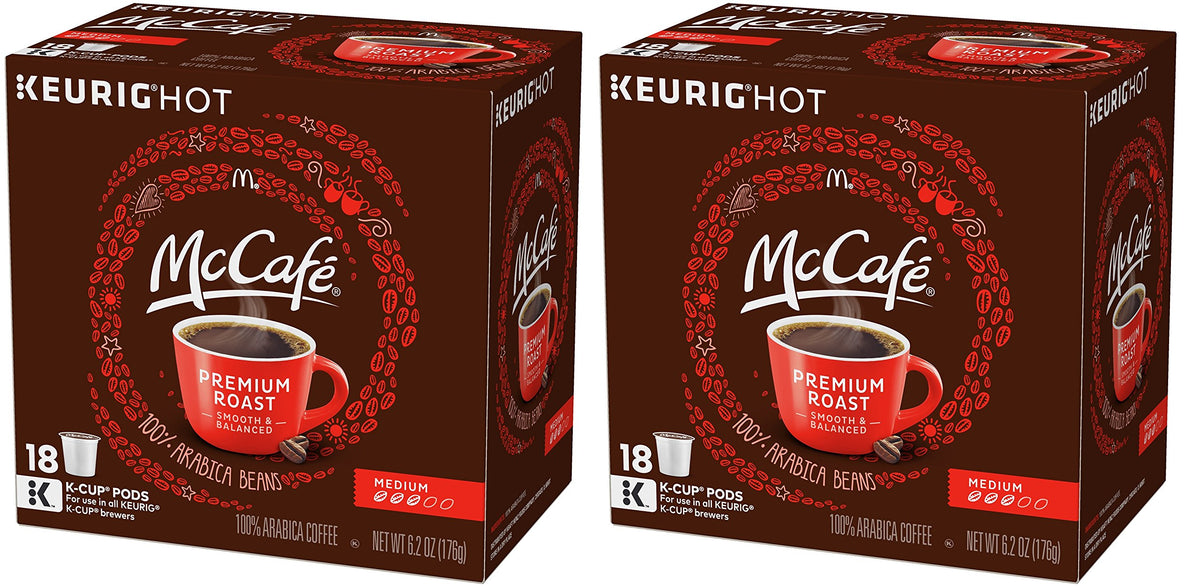 premium medium roast coffee K-Cup Pods by McCafe – 1 Count (Pack of 36), Pack of 3