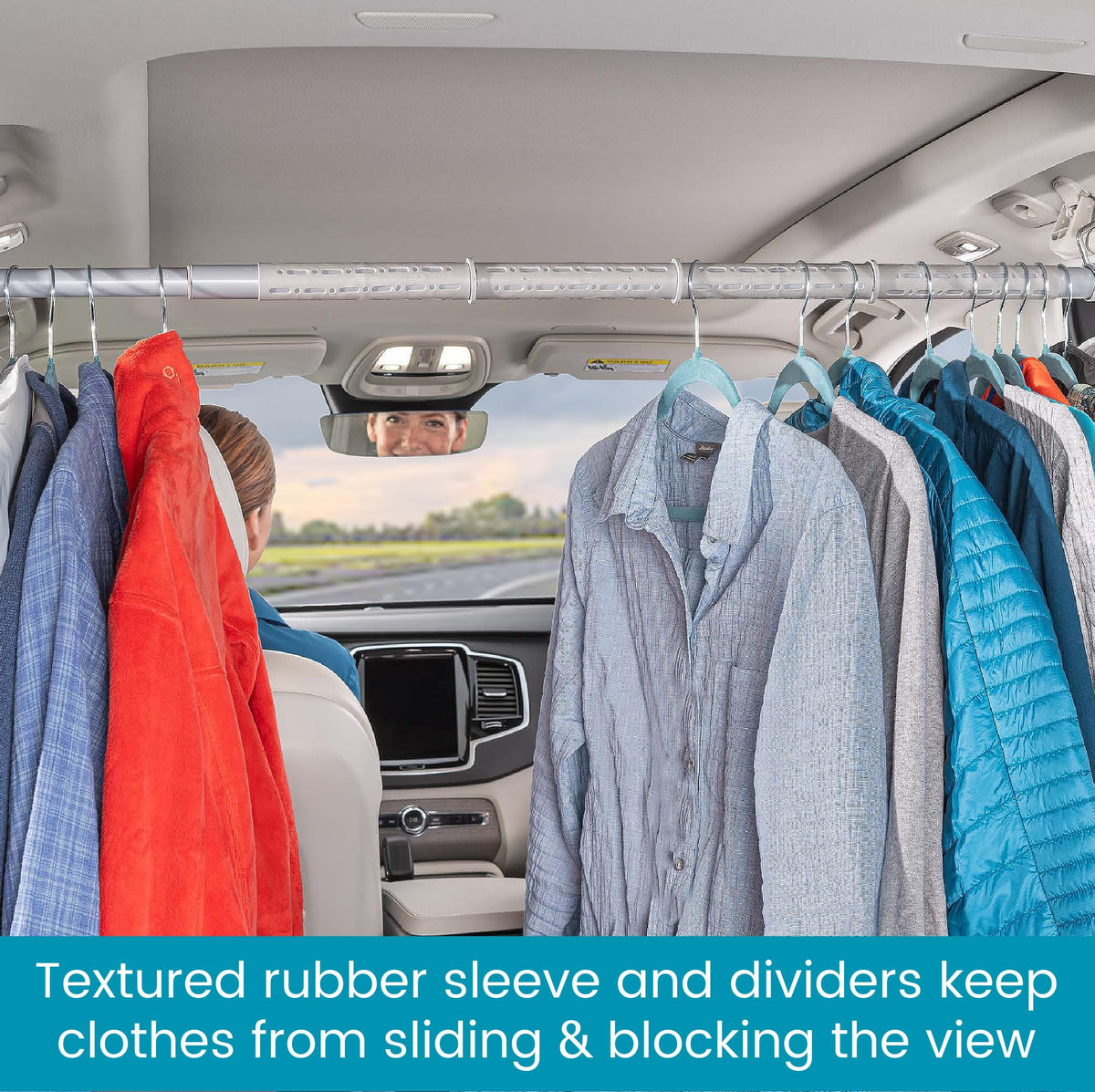 High Road Gray / 35'' - 59'' / Roadway Seat Back Organizers