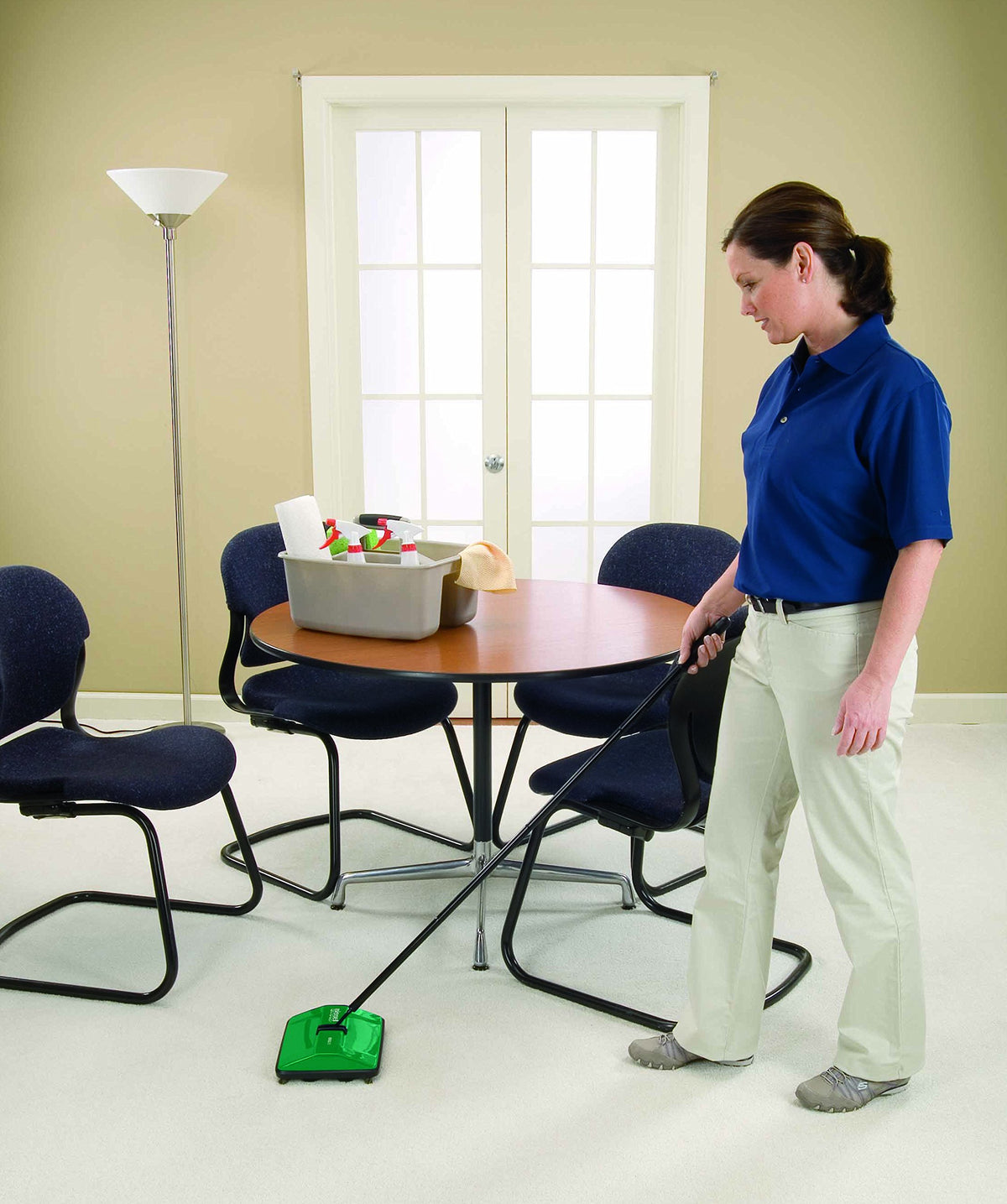 Carpet Sweeper by Bissell Commercial – 4.5" - 8", Metal, Green, Model BG25