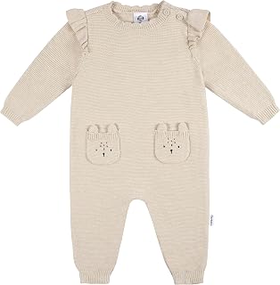 Gerber Baby Girls' Sweater Knit Romper Jumpsuit