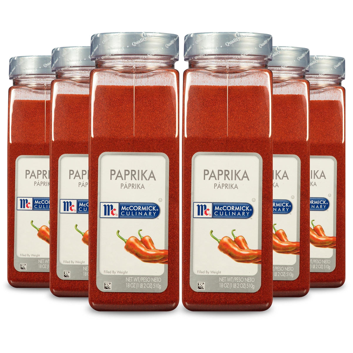 Paprika, 18 oz (Pack of 6) - Six 18 Ounce Containers of Sweet Paprika Seasoning, Perfect with Chicken, Pork, Beef Marinades and Dressings by McCormick Culinary – 18 Ounce (Pack of