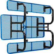 Global Industrial Blue / 74 inches x 62 inches x 29.5 inches / Industrial Picnic Tables