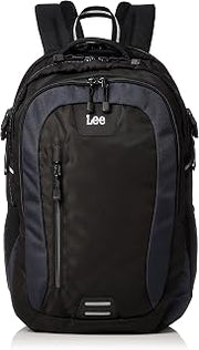 Lee Backpack, Waterproof Rain Cover Included, Lightweight, Multi-functional, Large Capacity (PC Storage), Black Body x Gray