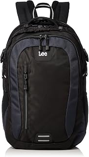 Lee Backpack, Waterproof Rain Cover Included, Lightweight, Multi-functional, Large Capacity (PC Storage), Black Body x Gray