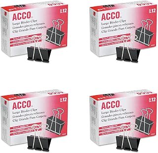 ACCO Brands ACCO Premium Prong Fastener Sets for 4 1/2 Inch 2-Hole Punch Size, 3 1/2-Inch Capacity, 50 Pack (70424)