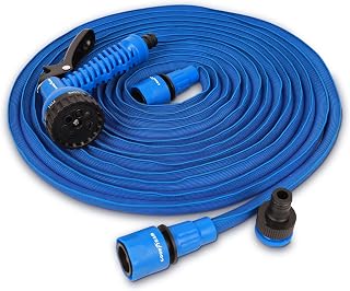 Goodyear High Density Expandable Flexible Garden Hose - Includes 7 Position Spray Gun (30m Fabric)