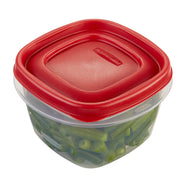 Easy Find Lids Food Storage Container by Rubbermaid – 2 Cup, 473.0 milliliters, Plastic, Red, Model FBA_405306
