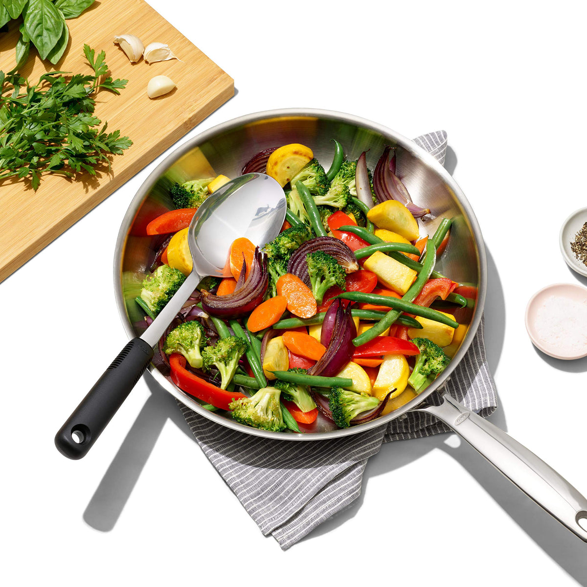 OXO Spoon / One size / Stainless Steel Cooking Spoons